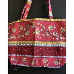 Provence Zippered Tote Bag - Yellow Flowers