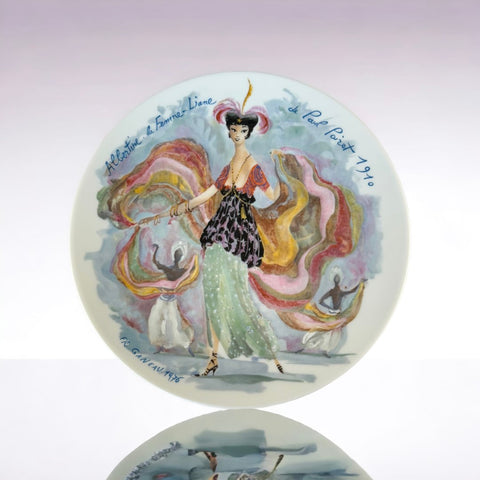 Vintage Limoges D'Arceau Limited Edition Albertine Decorative Plate - Women of the Century Collection - 1970s - Hand-Painted - First Edition