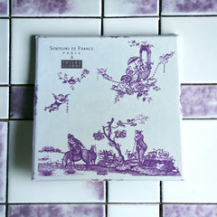 Marseille Soap Gift Box  - Toile de Jouy Purple - Senteurs de France