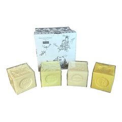 Marseille Soap Gift Box  - Toile de Jouy Gray - Senteurs de France