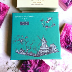 Marseille Soap Gift Box  - Toile de Jouy Green - Senteurs de France