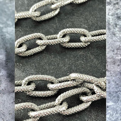 Vintage Monet Rope Length Silver Tone Chain Necklace