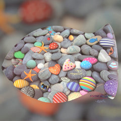 French Placemat Set of 2 - Fish &amp; Sea Pebbles