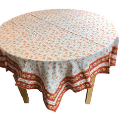 Provence Cotton Tablecloth - Square - Valdrome Nashik Off White