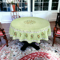 Provence Round Tablecloth - Olives Green