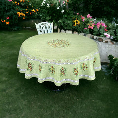 Provence Round Tablecloth - Olives Green