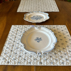 Provence Placemat - Bastide Grey & Blue - Marat d'Avignon