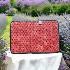 Provence Quilted Placemat - Tradition Salmon Orange