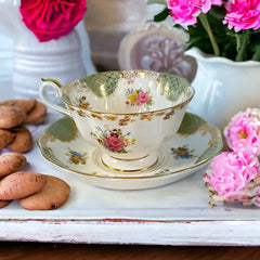 Vintage Royal Albert 'Josephine' Empress Series Tea Cup and Saucer Set