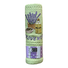 Provence Embroidered Lavender & Olives Bowl Waffle Weave Towel - Coton Blanc