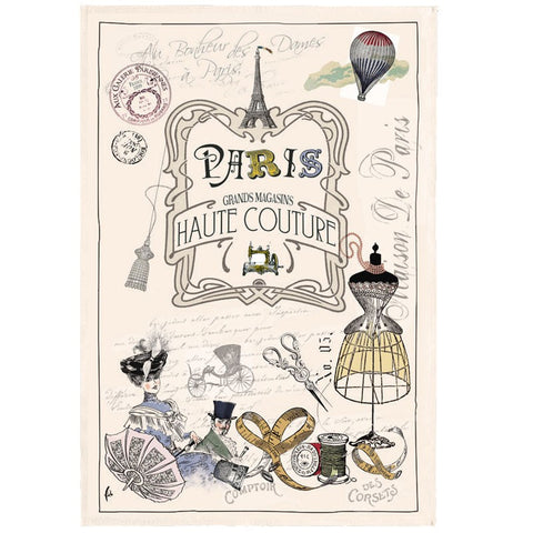 French Image Dish Towel - Paris Haute Couture - Torchons & Bouchons