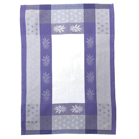 French Jacquard Dish Towel - Moulin - Lavender