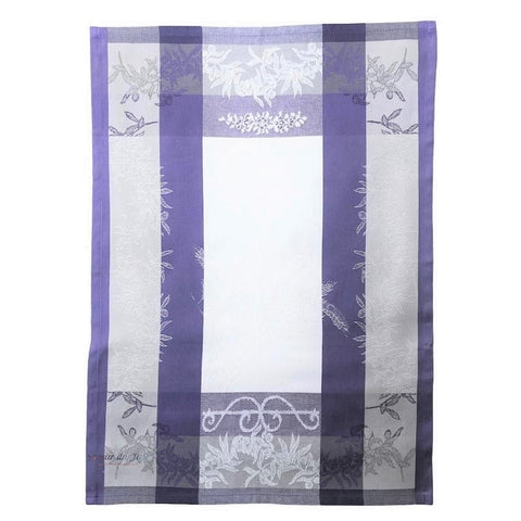 French Jacquard Dish Towel - Poppy - Lavender