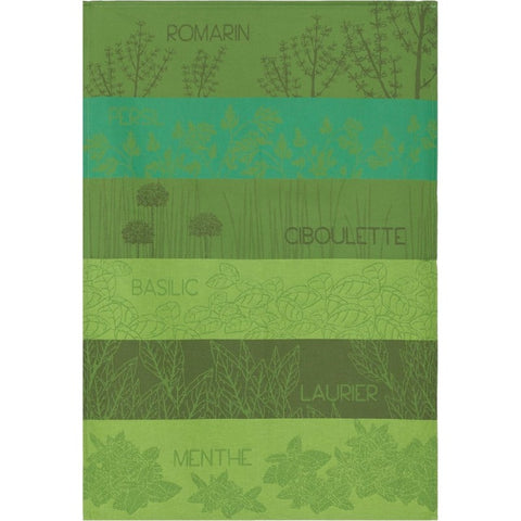 French Dishtowel - Herbes Aromatiques - Coucke