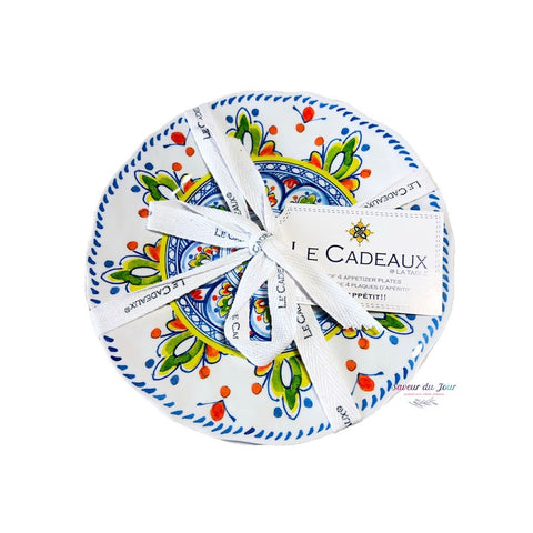 Melamine Madrid Appetizer Set of 4 - Le Cadeaux