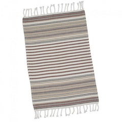 Towel Fouta - Small - Beige & Brown Stripes